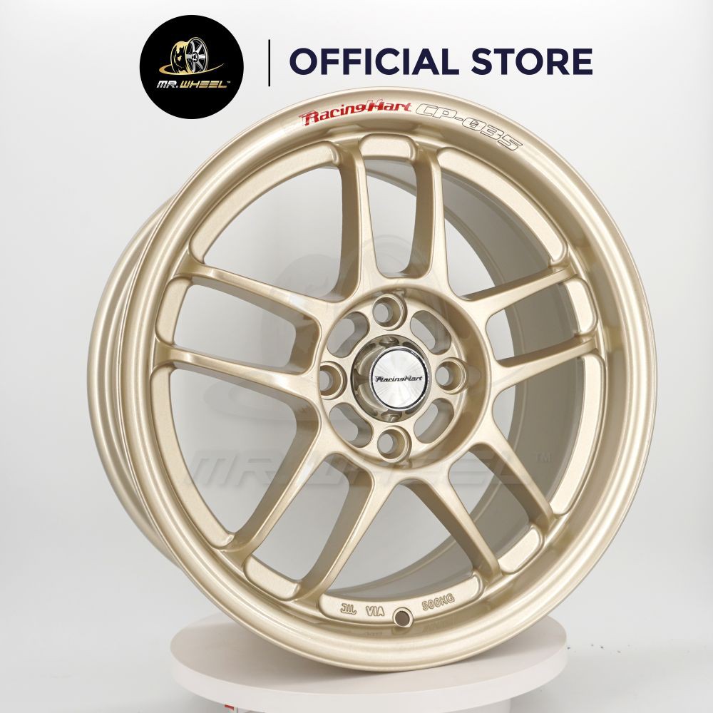 New Sport Rim Racing Hart Cp 035 15x7 4x100 Et35 Gold 15 Inch 15 Inci Mr Wheel