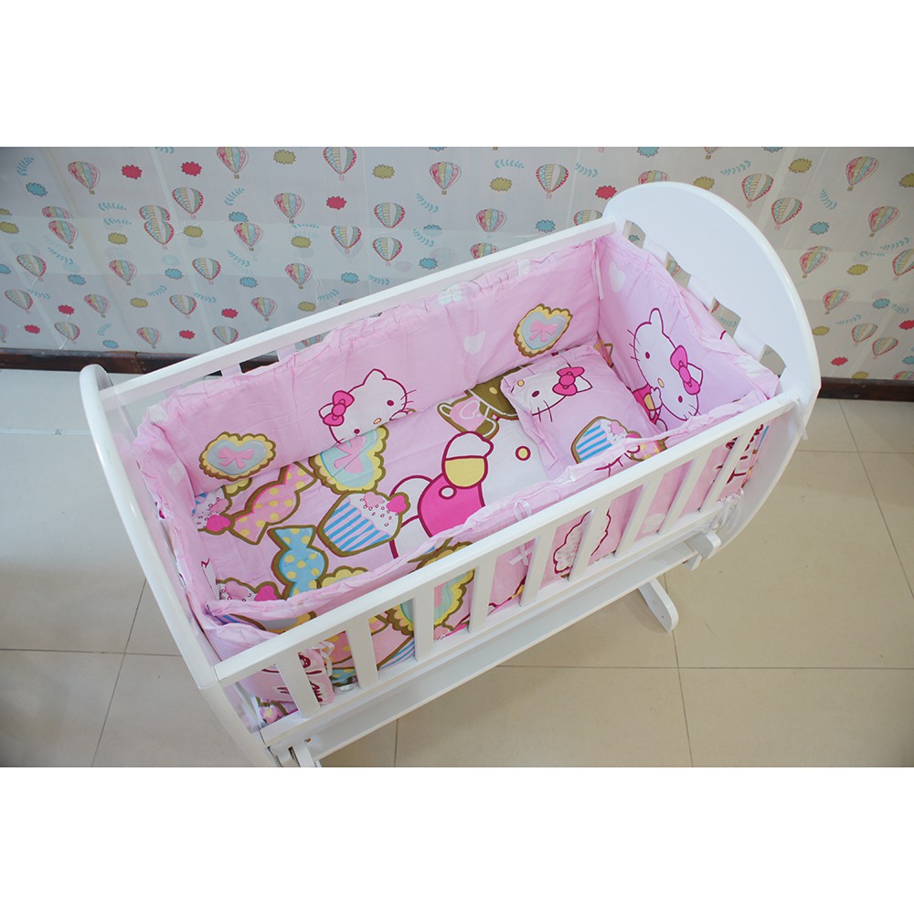 5 In 1 Baby Cradle Hello Kitty Bedding Set 49x89cm Shopee Malaysia