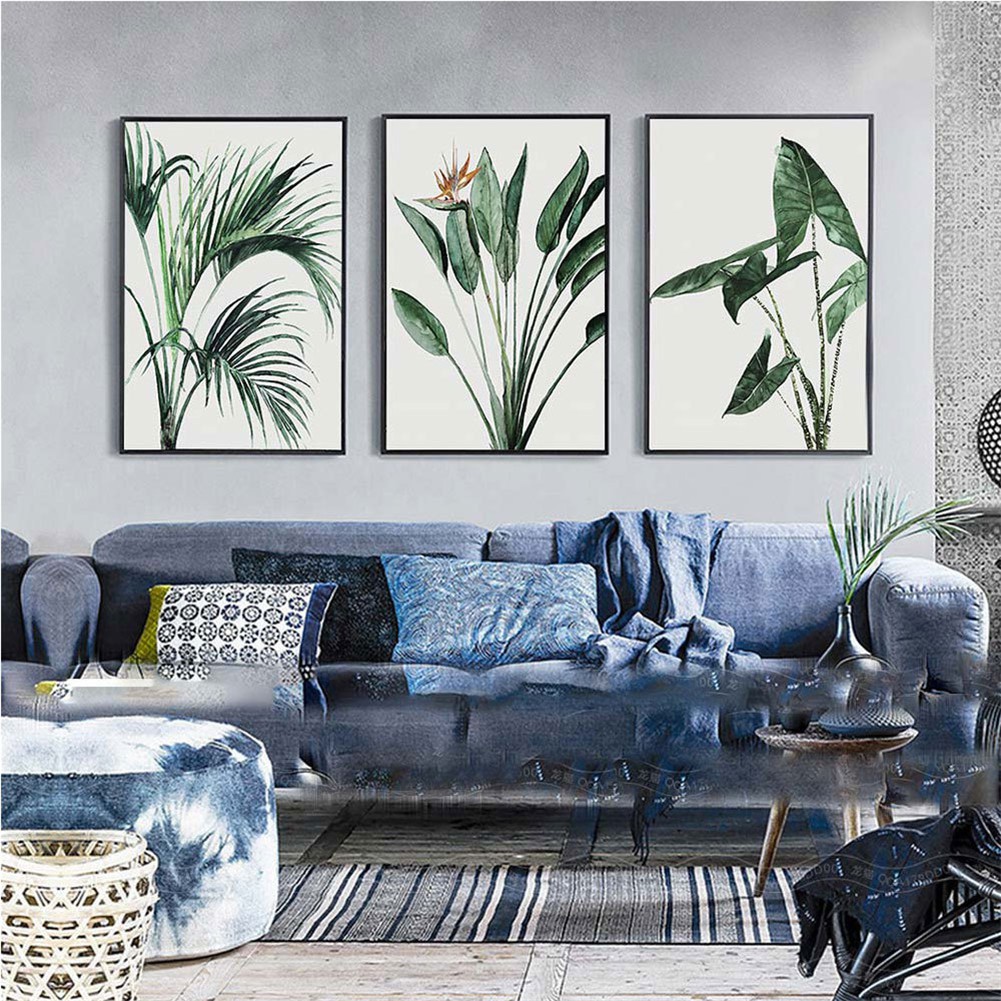 Green Plants Living Room Fresco Painting Wall Decorative Painting