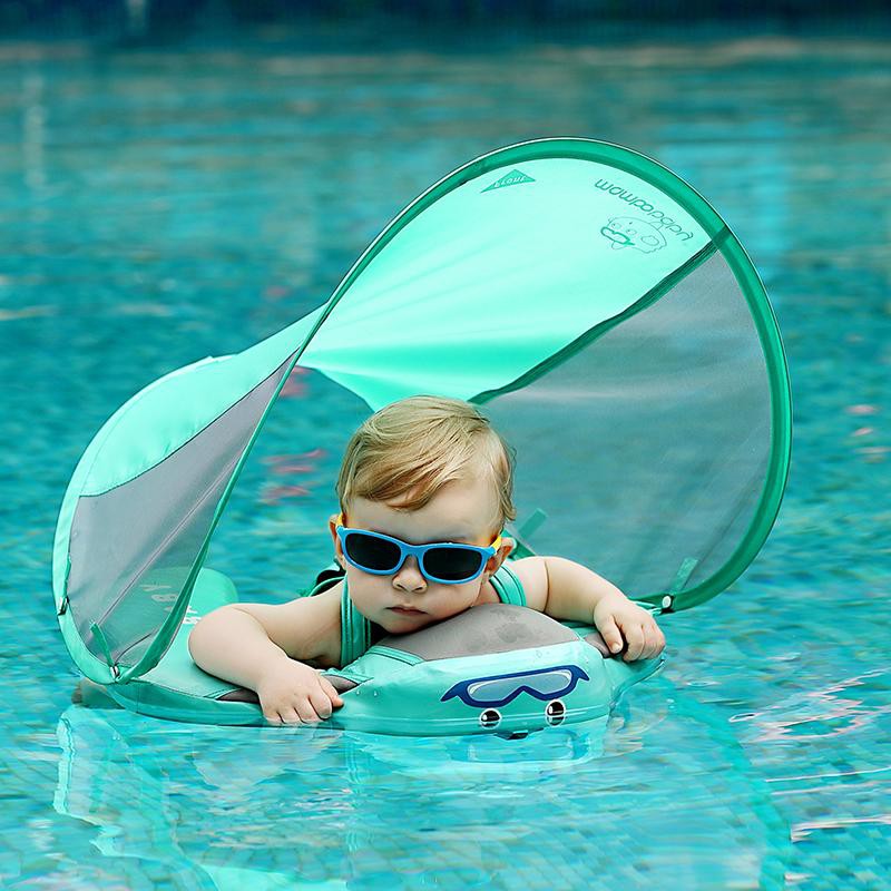 baby pool float with sunshade