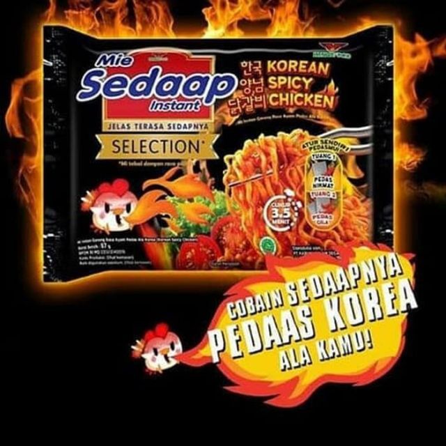 Mi Sedaap Korean Spicy Chicken 5x87g | Shopee Malaysia