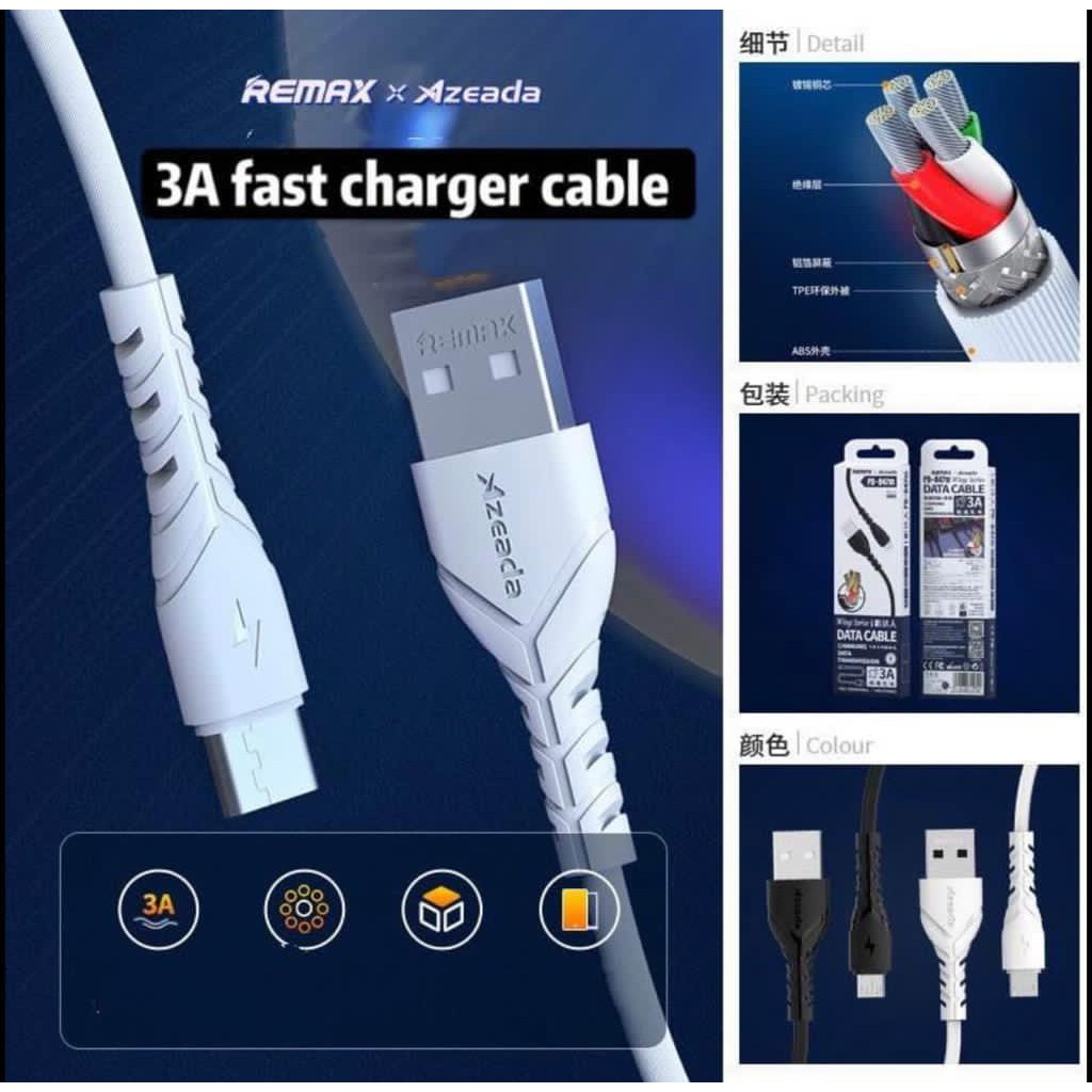 REMAX AZEADA PD-B47A 3A PD DATA CABLE CHARGING DATA (TYPE C) | Shopee  Malaysia