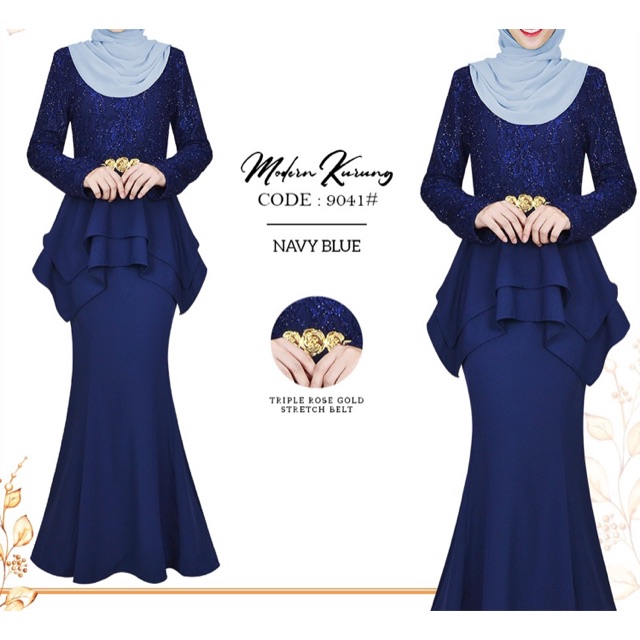  BAJU  KURUNG  MODEN  DINNER  MUSLIMAH LACE BRIDESMAID MURAH 