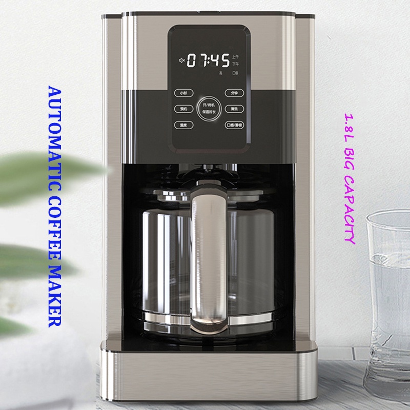 Drip Cofffee Maker Coffee Machine 1.8L Capacity S.S Filter