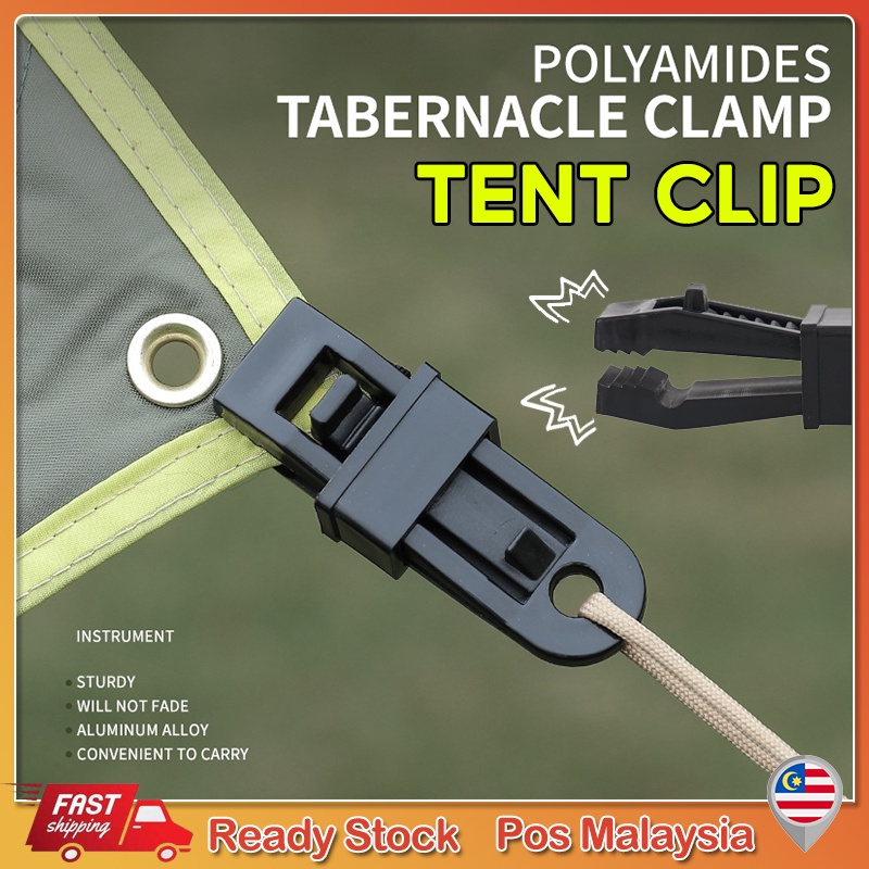 Heavy Duty Flysheet Clip Tarp Clamp Tent Crocodile Clip Shark Clamp Outdoor Tarpaulin Clips