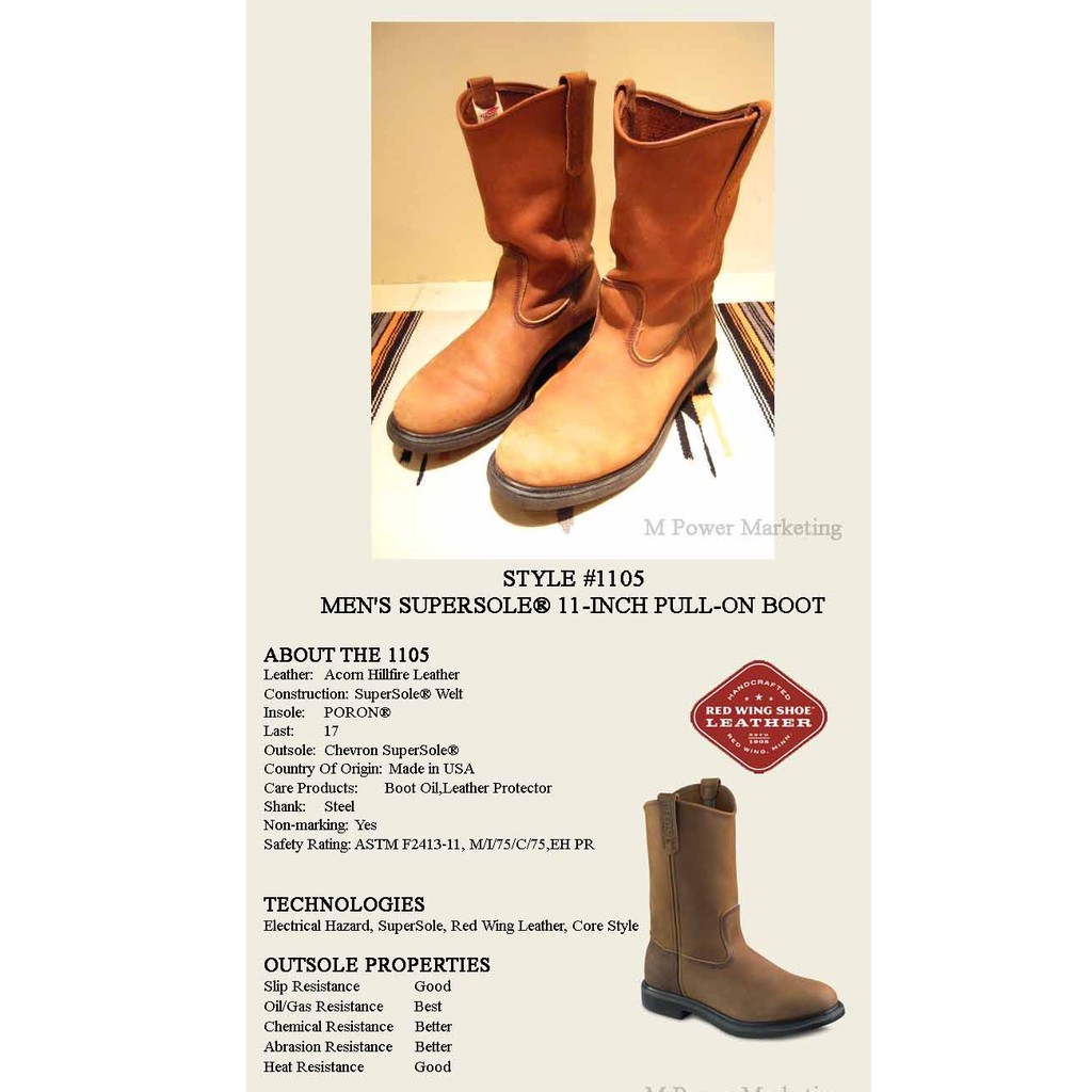 red wing supersole 11 inch