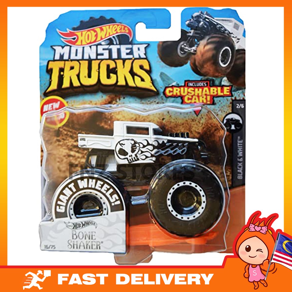 bone shaker monster truck hot wheels