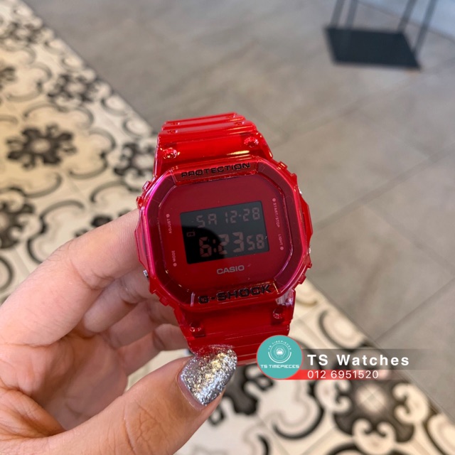 casio g shock dw 5600 red