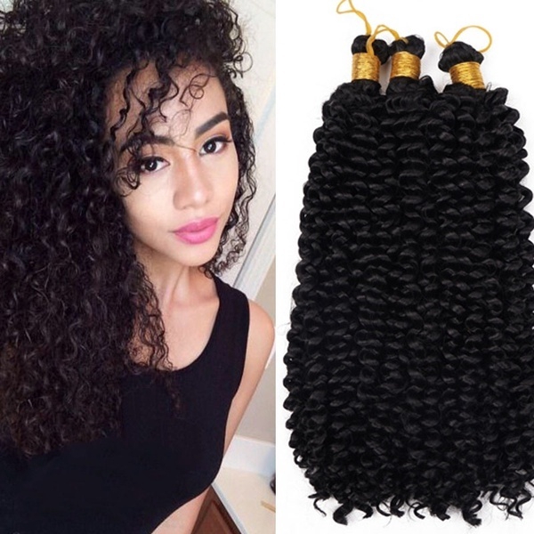 Water Wave Crochet Latch Hook Braiding Hair Bulk Freetress Synthetic ...