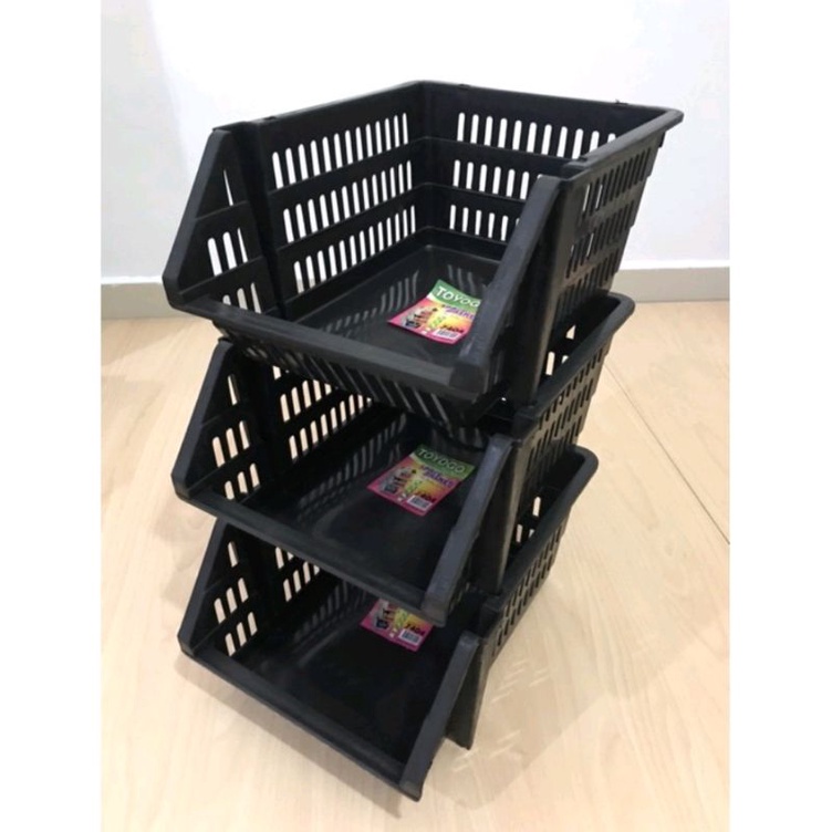 kabinet dapur rak letak barang Bawang kentang sayur ubi Buah onion fruit rack kitchen storage almari baju seluar mainan