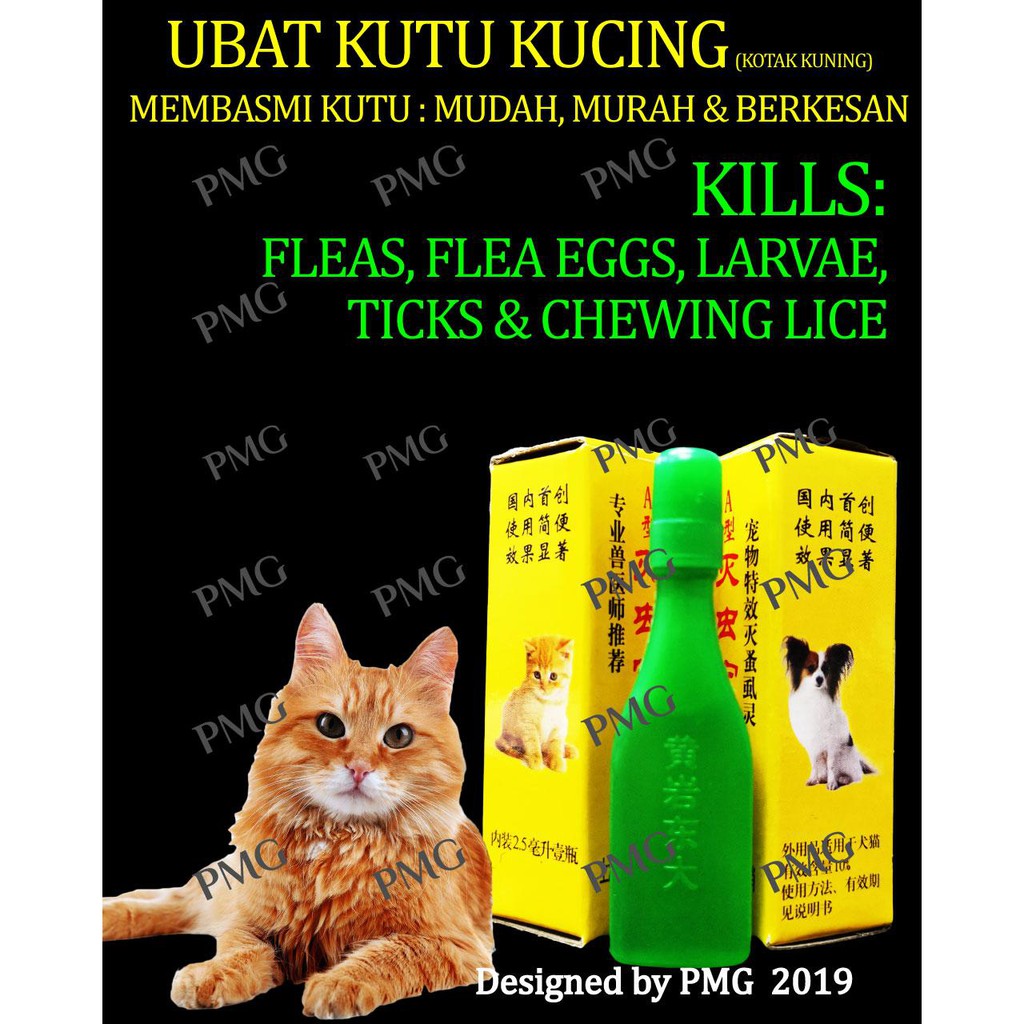 Flea Drop For Cat Dog Ubat Kutu Kucing Anjing Brand A New Pgmall