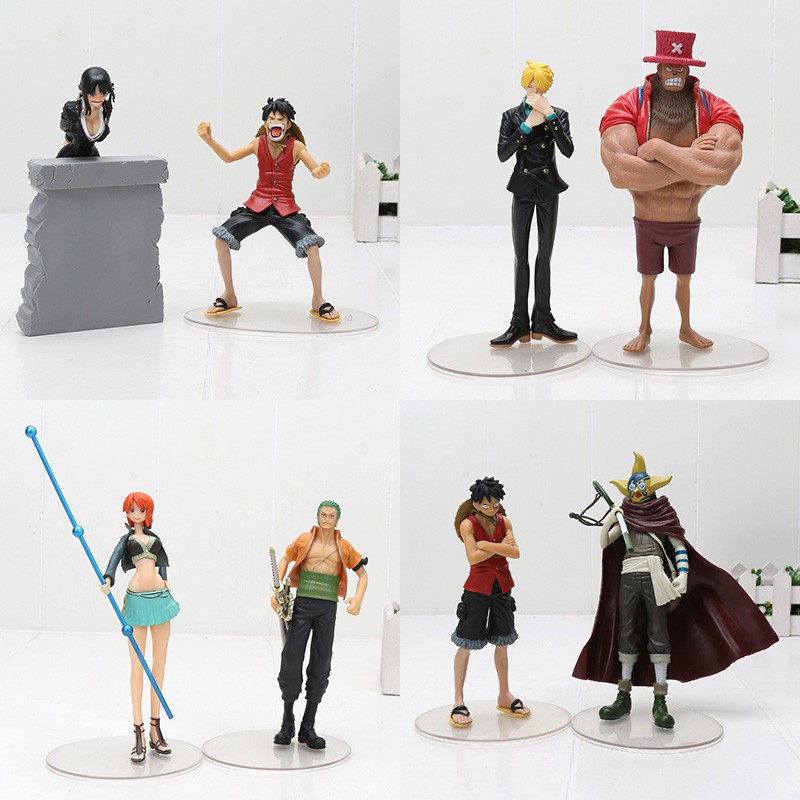 Japanese Anime One Piece Dramatic Showcase Monkey D Luffy Nico Robin Figure Set New In Box One Piece