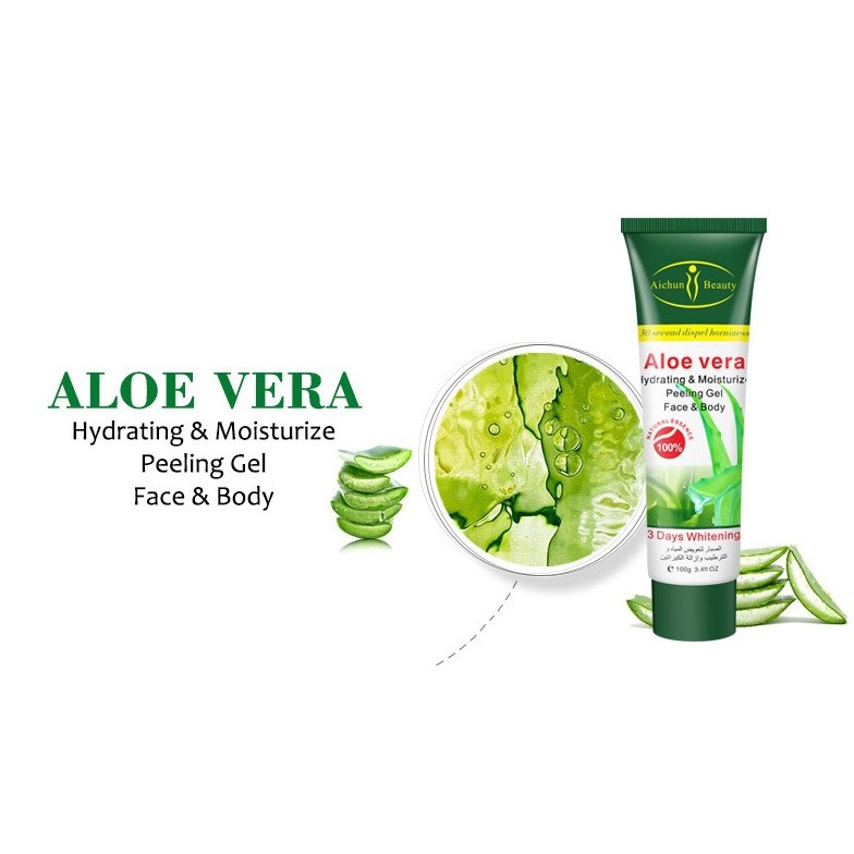 aloe vera hydrating & moisturizing peeling gel