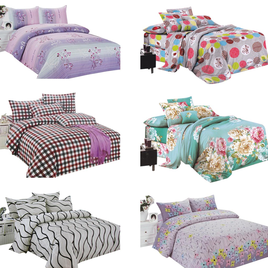 Urban Collection Super Queen Size Fitted Bedding Set (3 in 1) Shopee