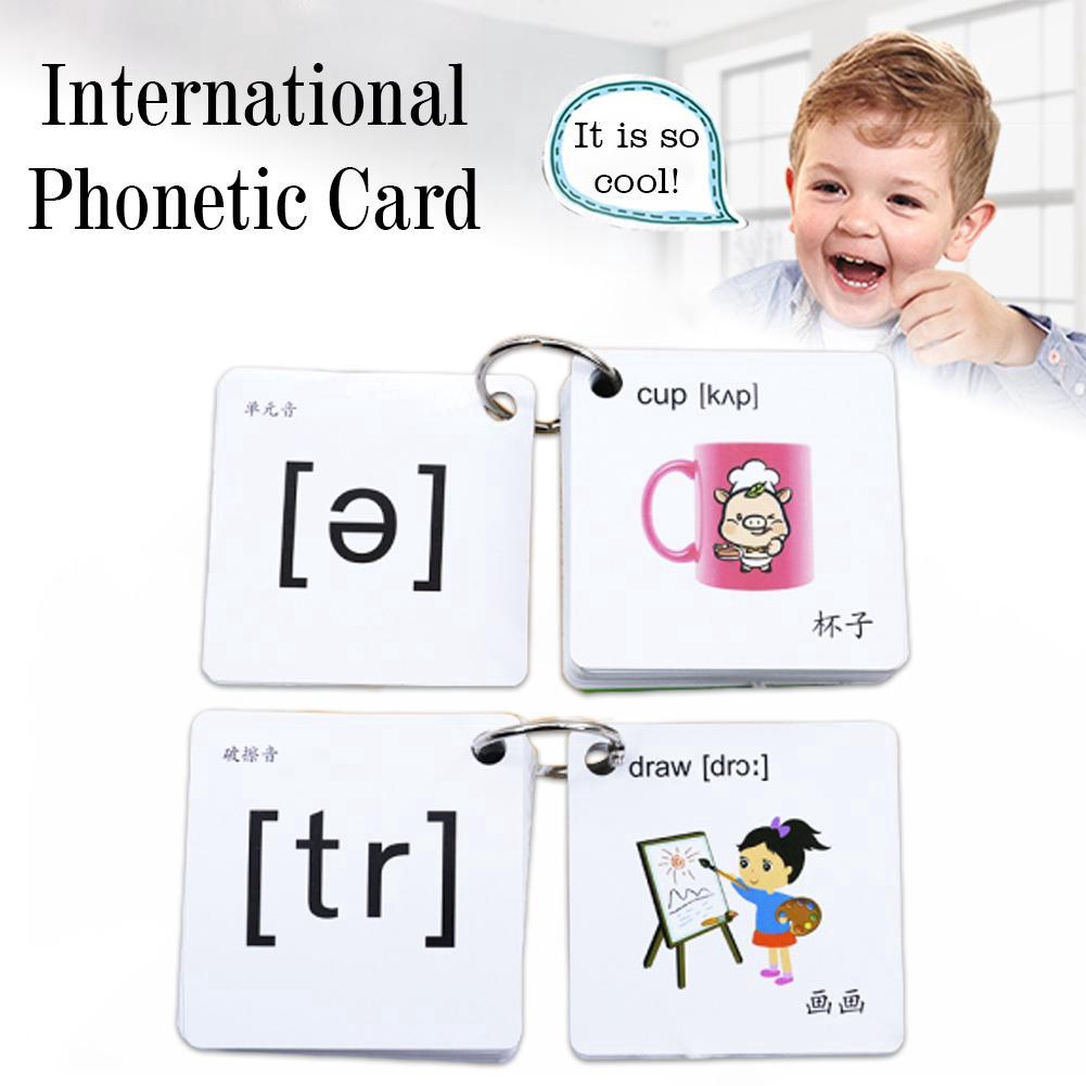 48pcs/set English Words Card The New English Phonetic Alphabet V7W6 |  Shopee Malaysia