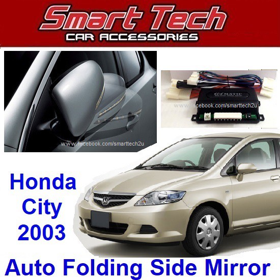 Honda City 2003 Auto Flip Folding Side Mirror System Shopee Malaysia