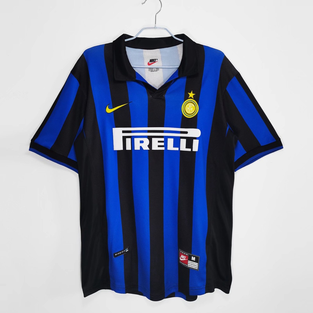 ❤Spot❤ 1998-99 season Inter Milan home jersey sports football jersey