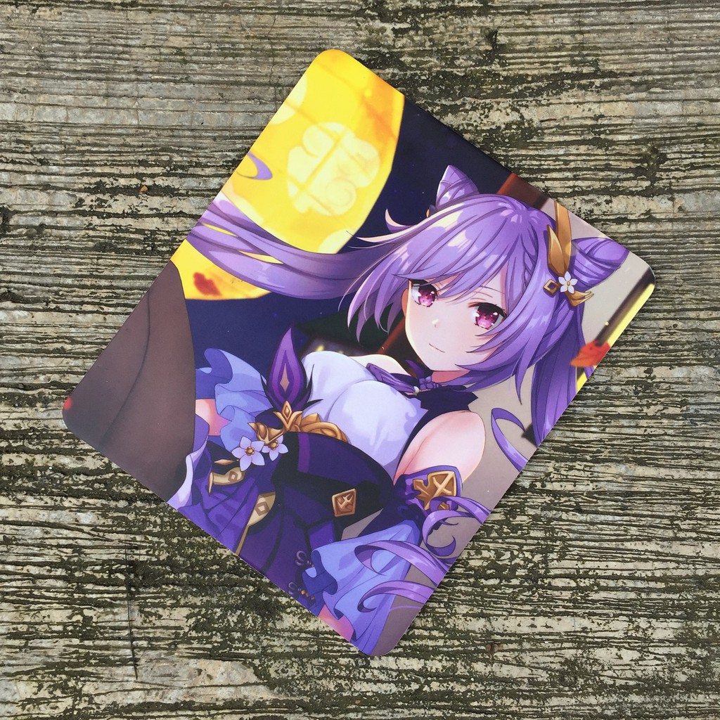 Anime Game Keqing Genshin Impact Mousepad Cheap Full Color ...