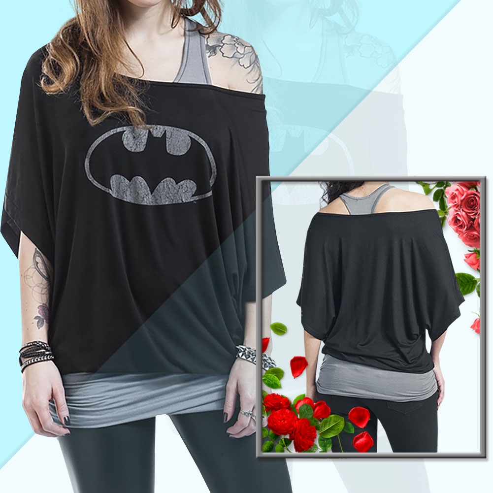 plus size womens batman shirt
