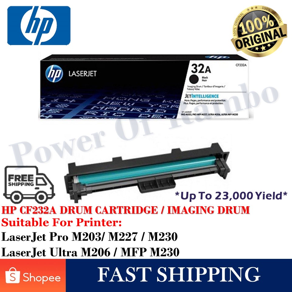 HP CF232A Imaging Drum / CF232A /32A/Black 100% Original LaserJet Drum ...