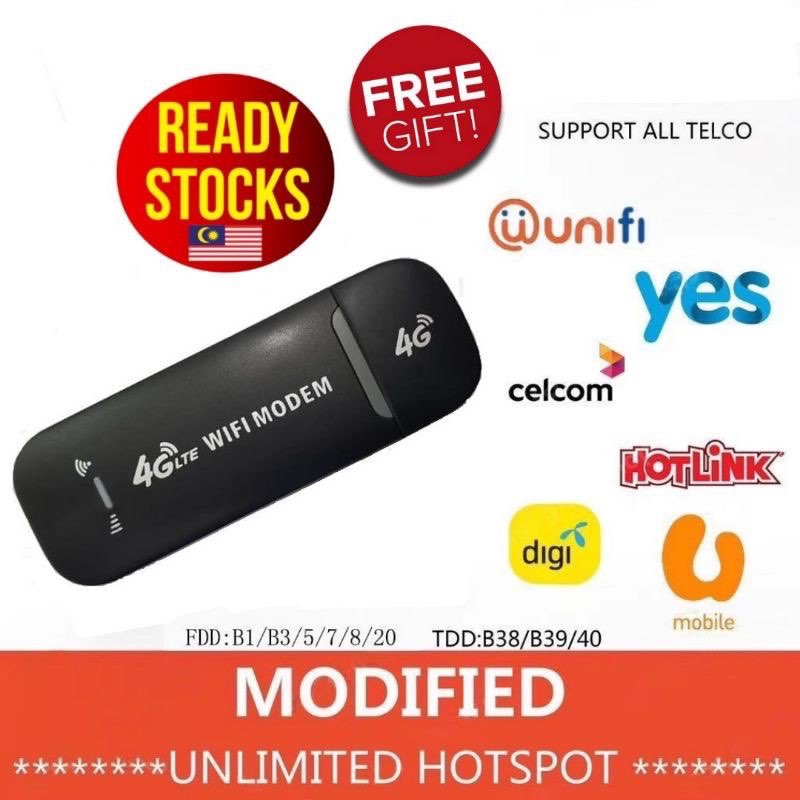 MOD Modified 4G Lte USB Wifi Router 3G 4G Modem Broadband Hotspot