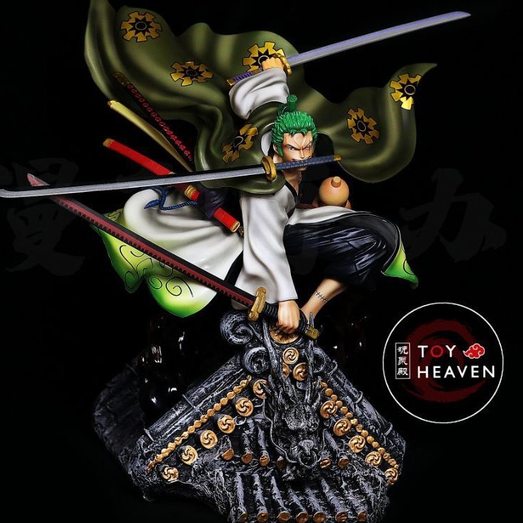 Anime Figure One Piece Wano Roronoa Zoro 50cm Figure Three Thousand World Gk 索罗三千世界