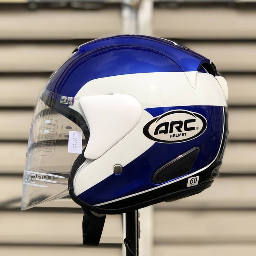 ** 100% Original ** ARC AR1 Motorcycle Helmet Blue Red Topi Dewasa ...