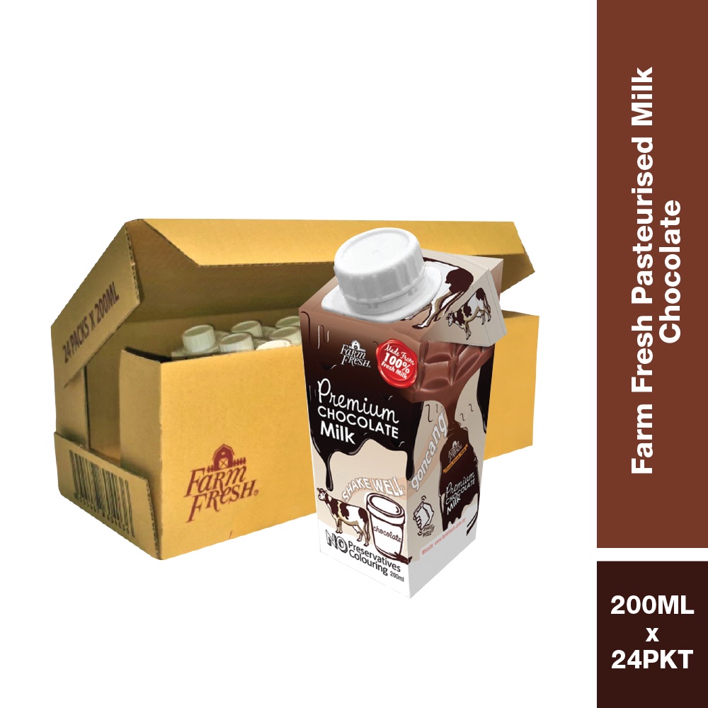Farm Fresh Pasteurised Milk - Chocolate(200ml x 24)