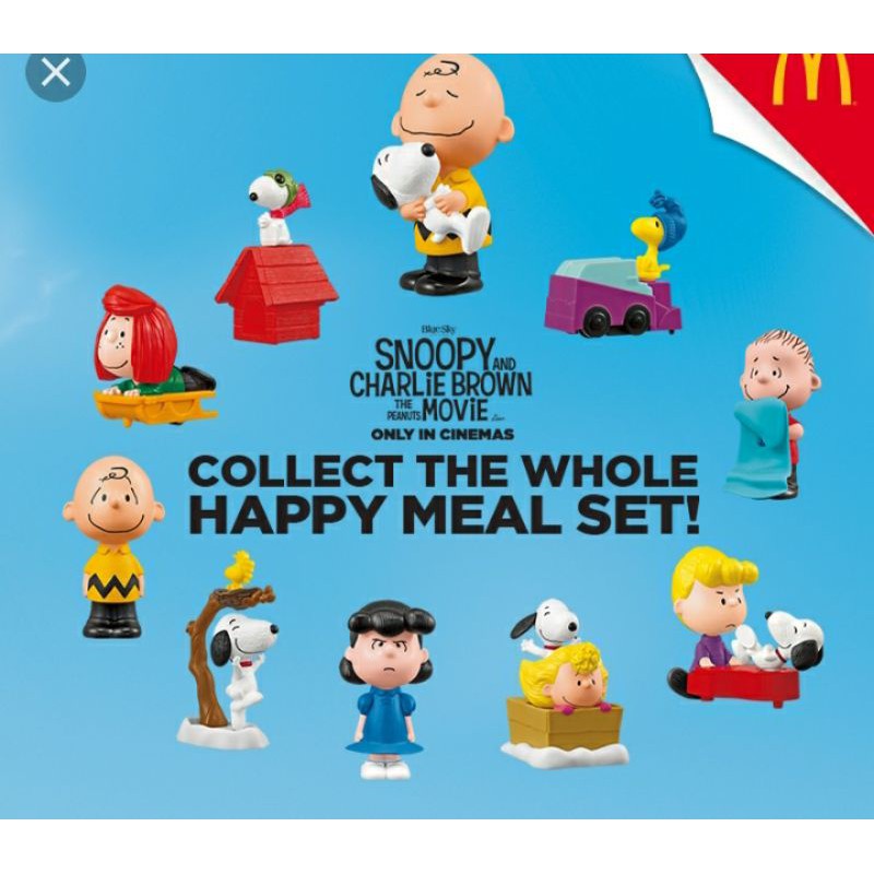 Snoopy Peanut Mcdonald S Happy Meal Toys Shopee Malaysia
