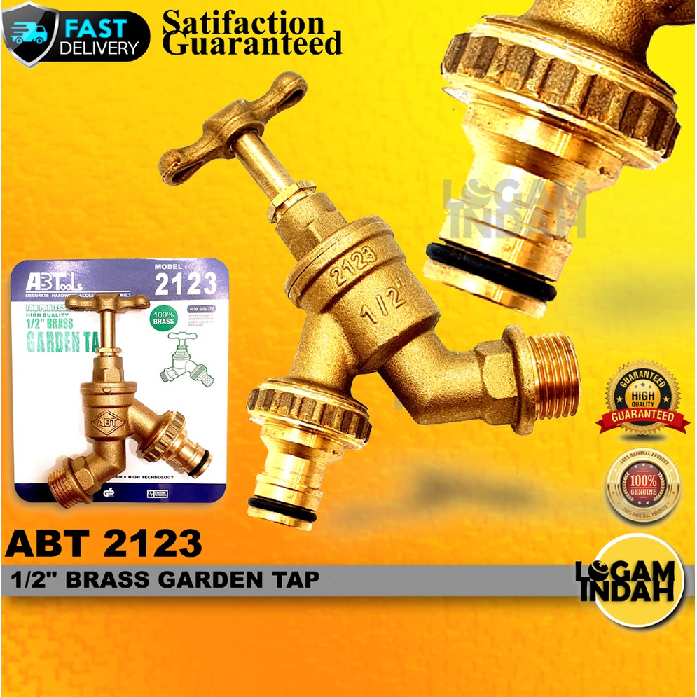 ABT 2123 100% BRASS GARDEN TAP / KEPALA PAIP TEMBAGA