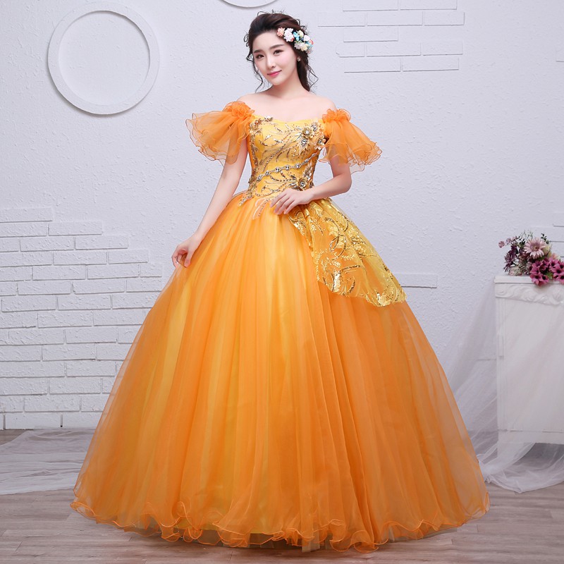 orange fairy dress