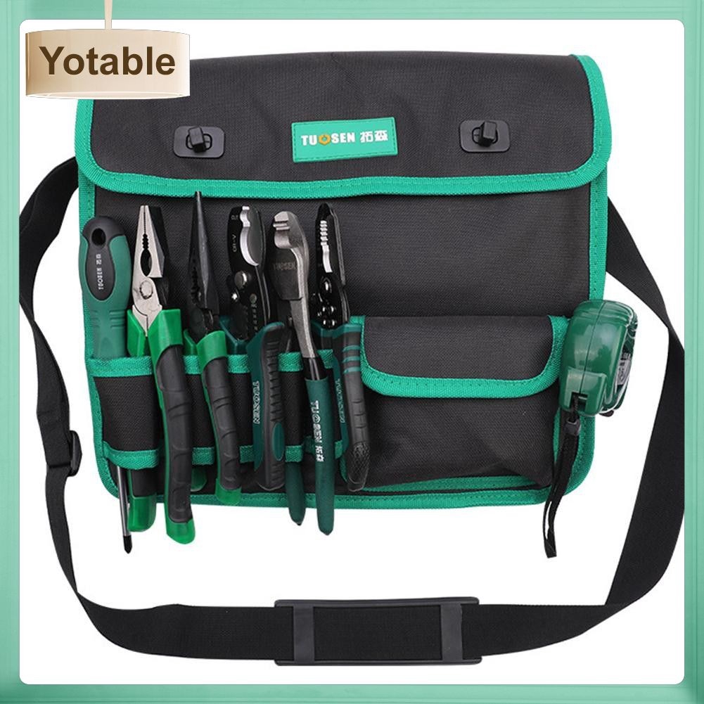 FA BU_ Electrician Waist Pocket Tool Belt Pouch Bag Screwdriver Kit Holder Case