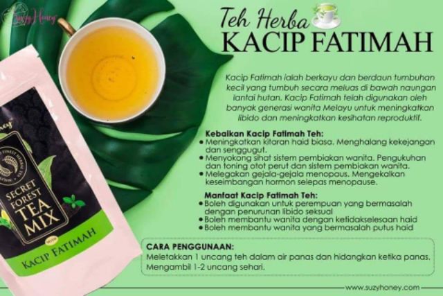 Tea Kacip Fatimah Asli Suzyhoney Shopee Malaysia