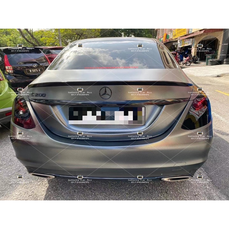 Mercedes Benz W205 ducktail lip spoiler bodykit Shopee Malaysia