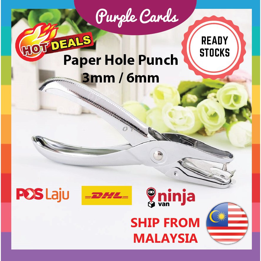 Paper Hole Puncher / Small Hole Puncher 3mm or 6mm / Punch Shopee