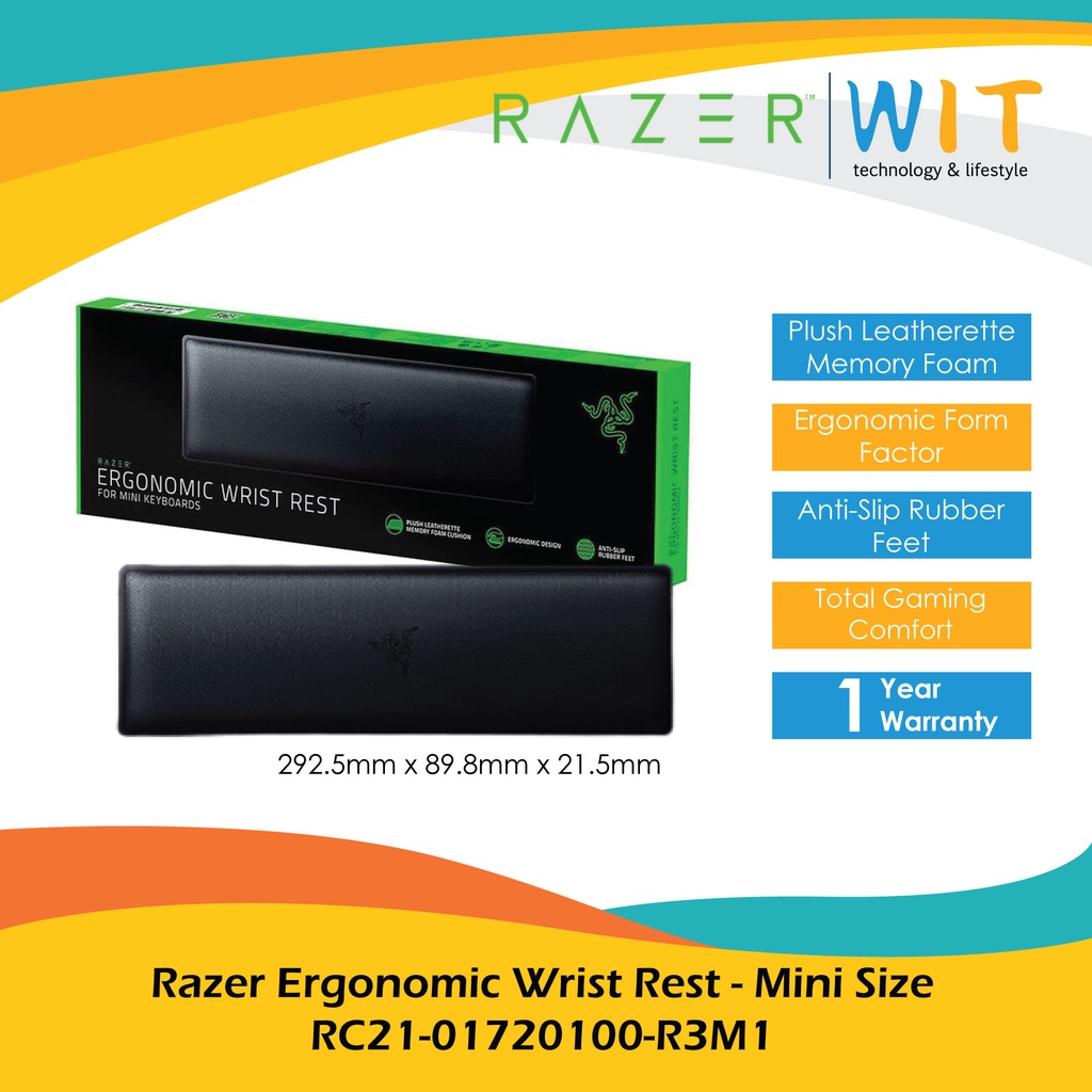RAZER Ergonomic Wrist Rest - Standard/Tenkeyless/Mini