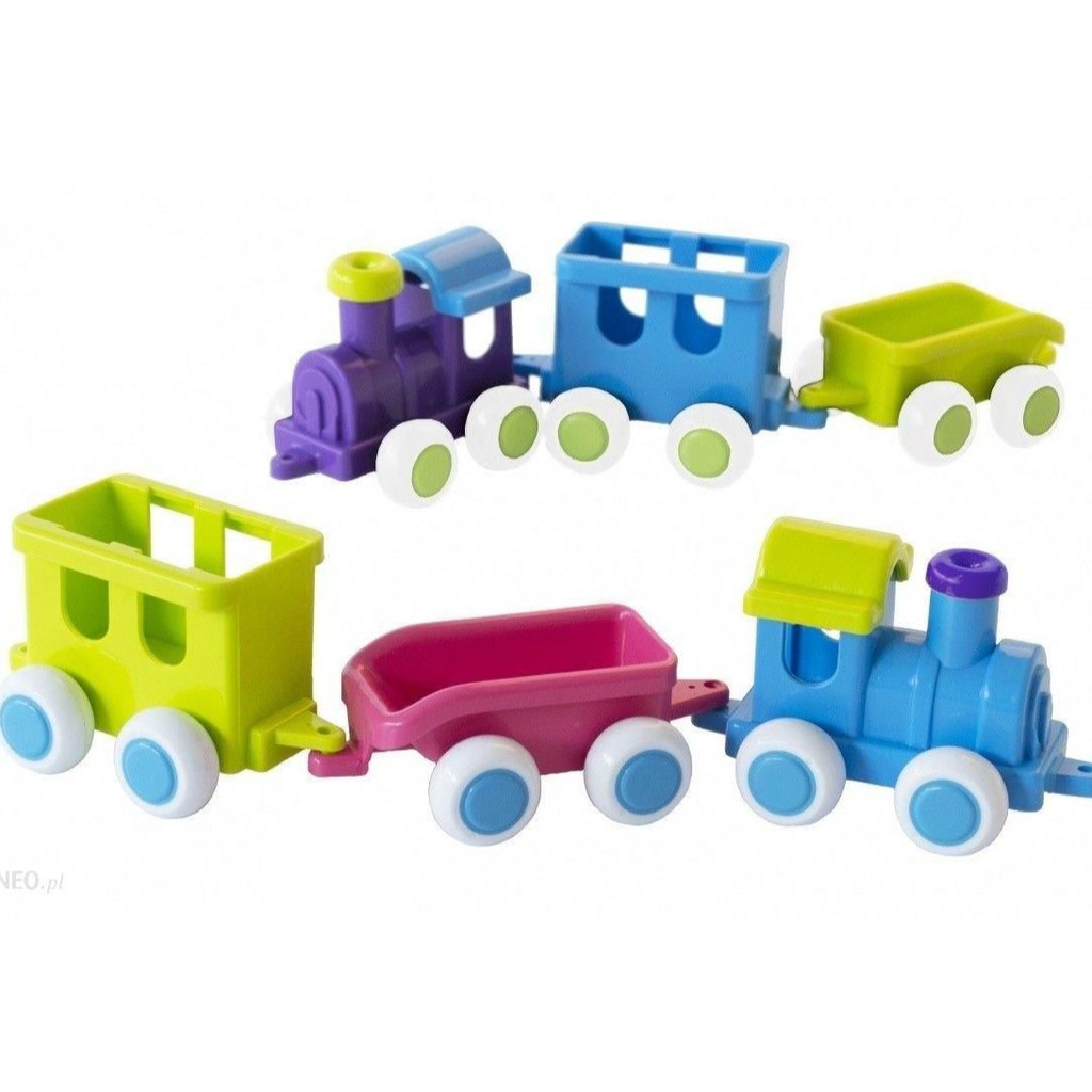 VIKINGTOYS -  Chubbies Train Set in Fun Color 32cm 6 sets / display box