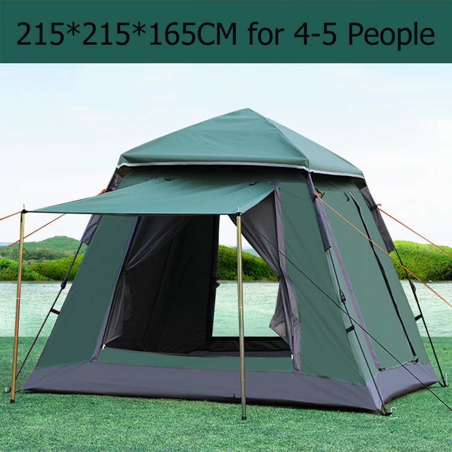 Height 165 Automatic Tent 5-8 Person Outdoor Foldable Family Camping ...