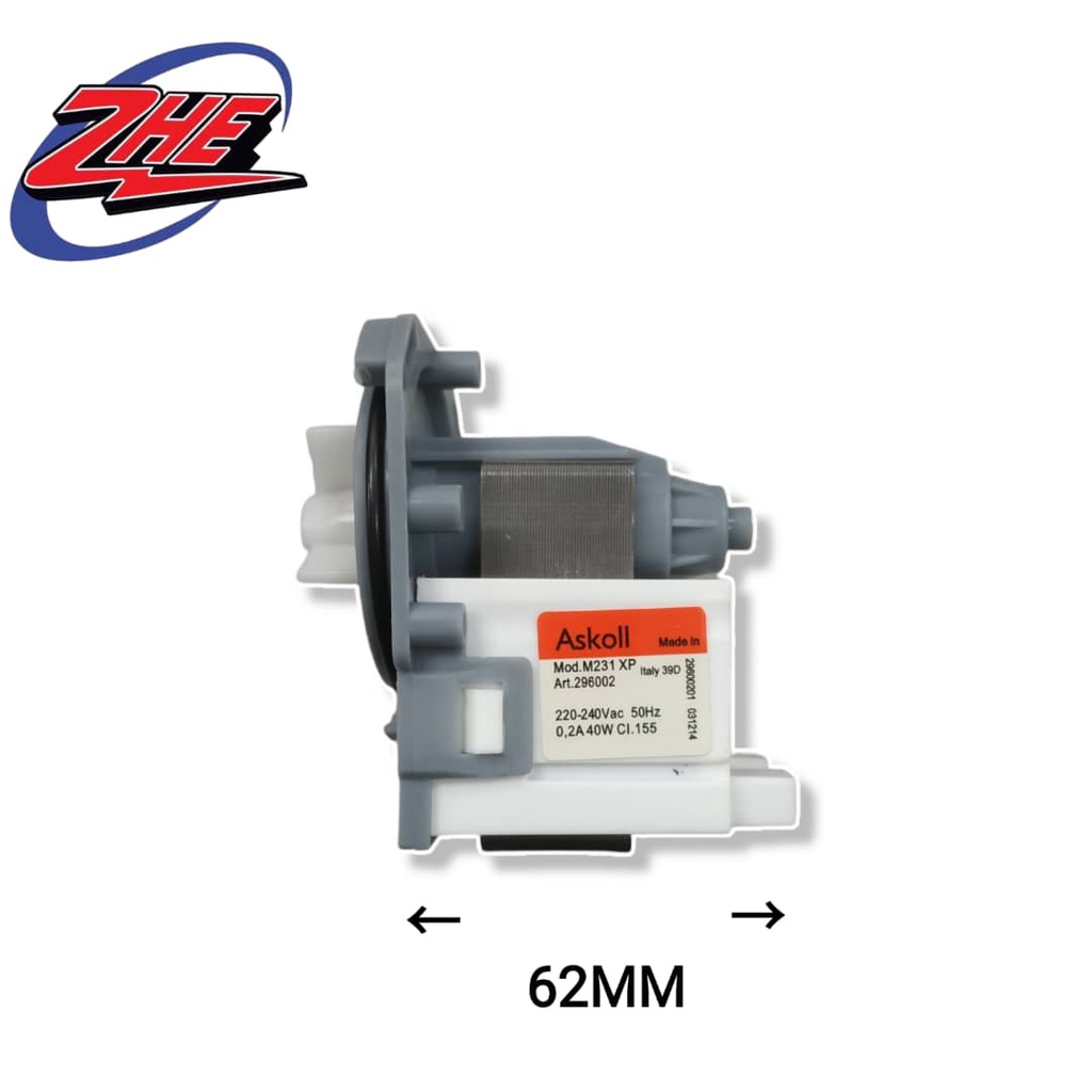 ELECTROLUX FRONT LOAD WASHING MACHINE DRAIN MOTOR / MOTOR PENARIK AIR