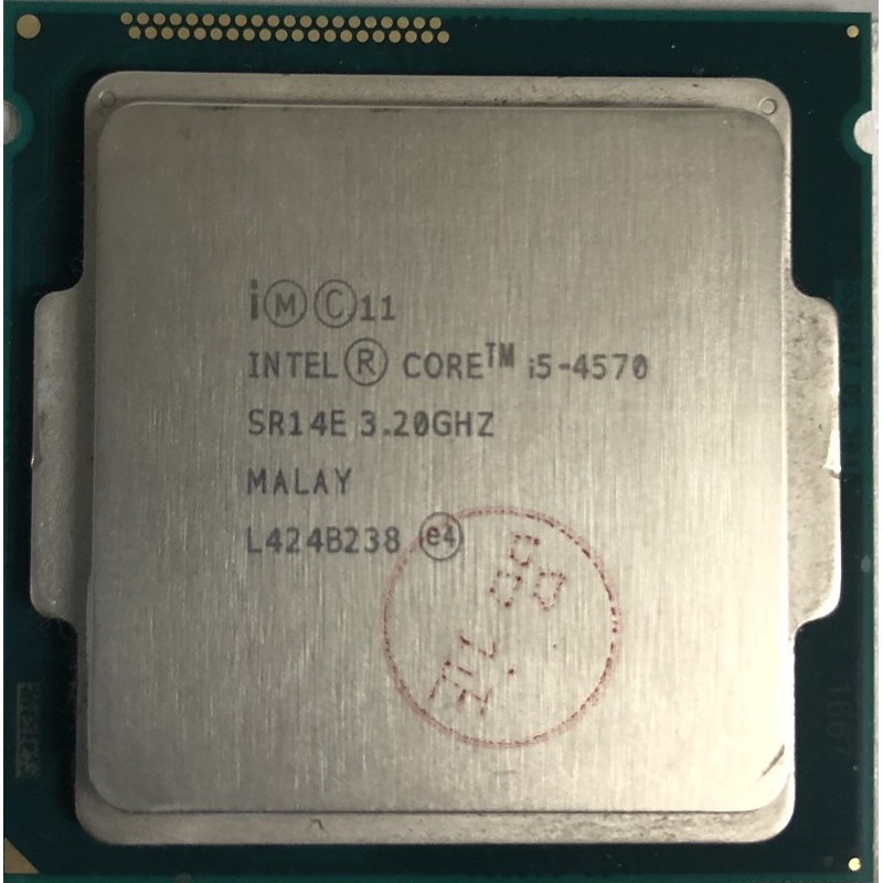 Intel Core I5 4570 Lga 1150 4th Gen Processor Used Shopee Malaysia