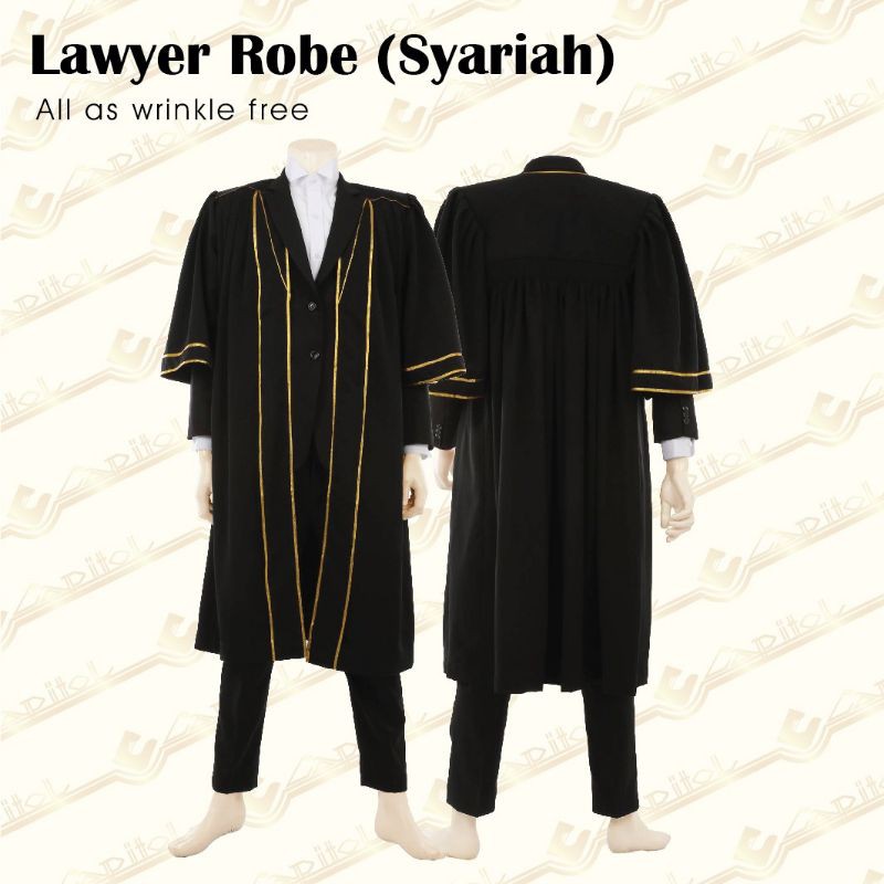 Readymade Syariah Lawyer Robe ‍⚖️[Customade]