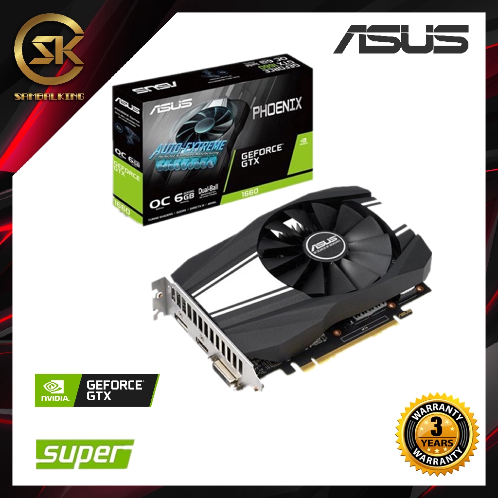 GeForce GTX ASUS PH-GTX1660S-O6G