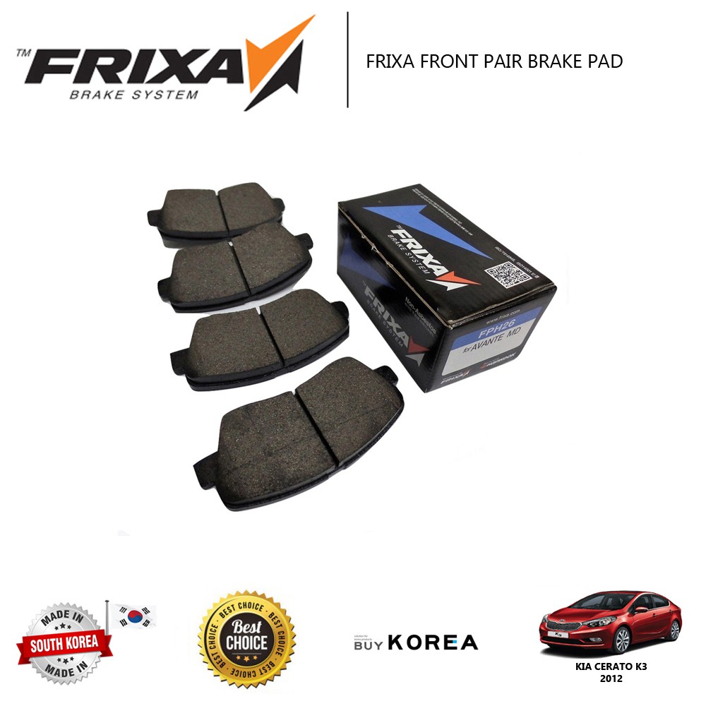 Kia Cerato K3 1.6 & 2.0 Frixa Brake Pad Shopee Malaysia