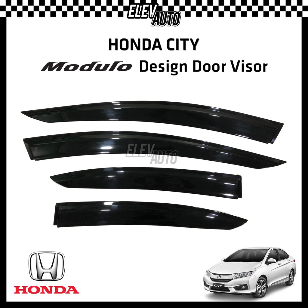 Honda City Gm6 2014 2020 Modulo Design Premium Door Visor 4 Shopee Malaysia