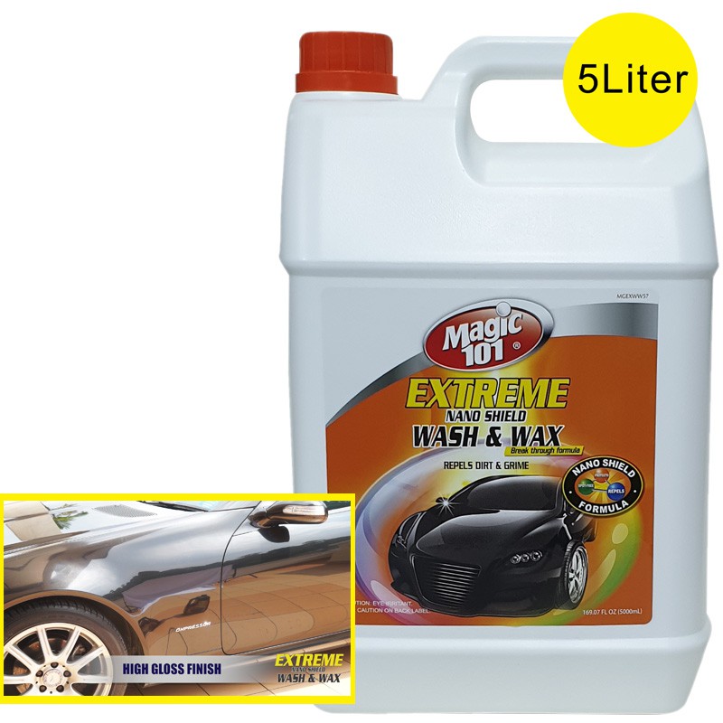 Magic 101 Extreme Nano Shield Car Wash And Wax 5 Litre Ship Everyday Mon Fri Shopee Malaysia