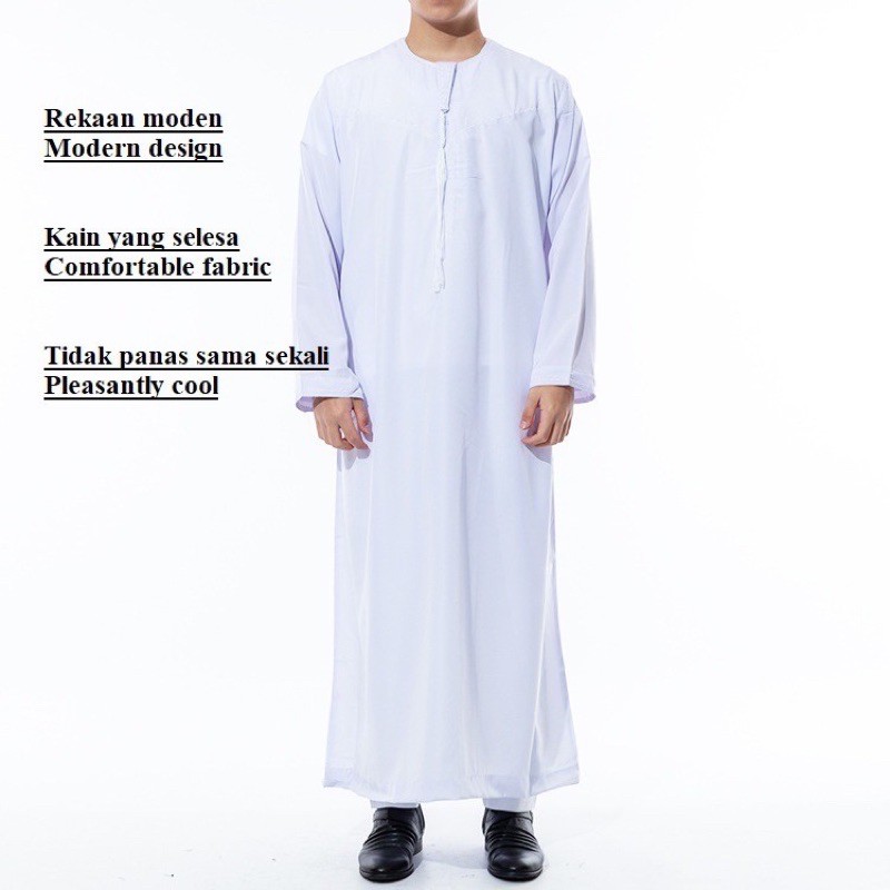 Jubah Putih Lelaki Ready Stock Shopee Malaysia