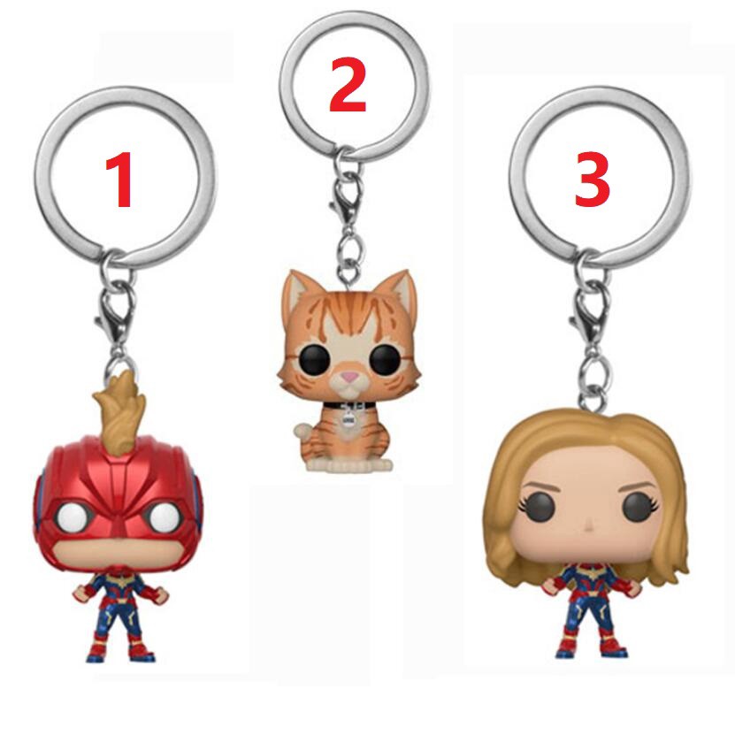 captain marvel keychain funko
