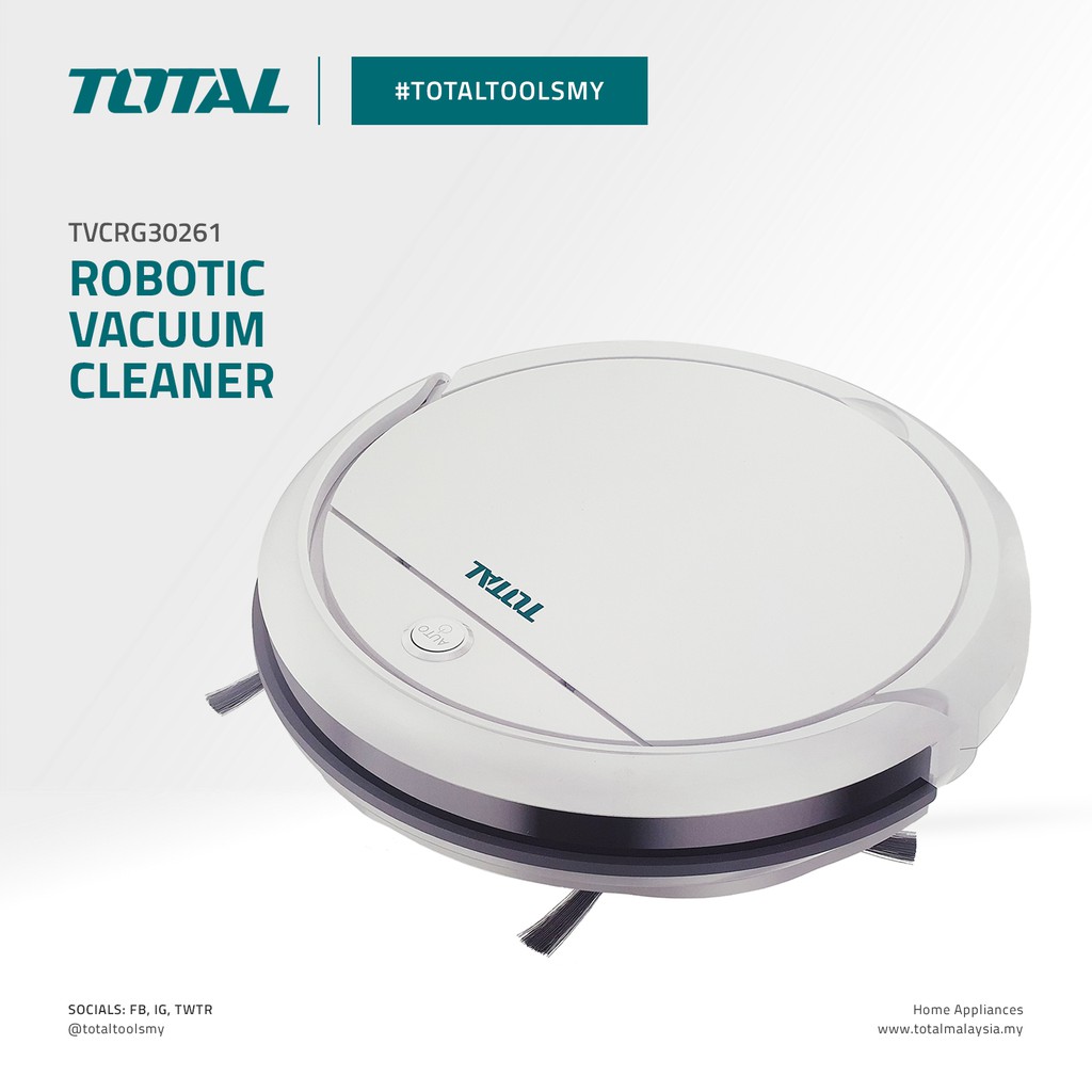 TOTAL Robotic Vacuum Cleaner TVCRG30261 Shopee Malaysia