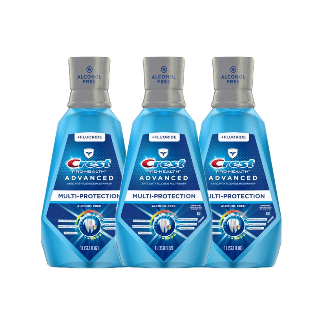 Crest pro health advance mouthwash for strong teeth 1 liter Crest