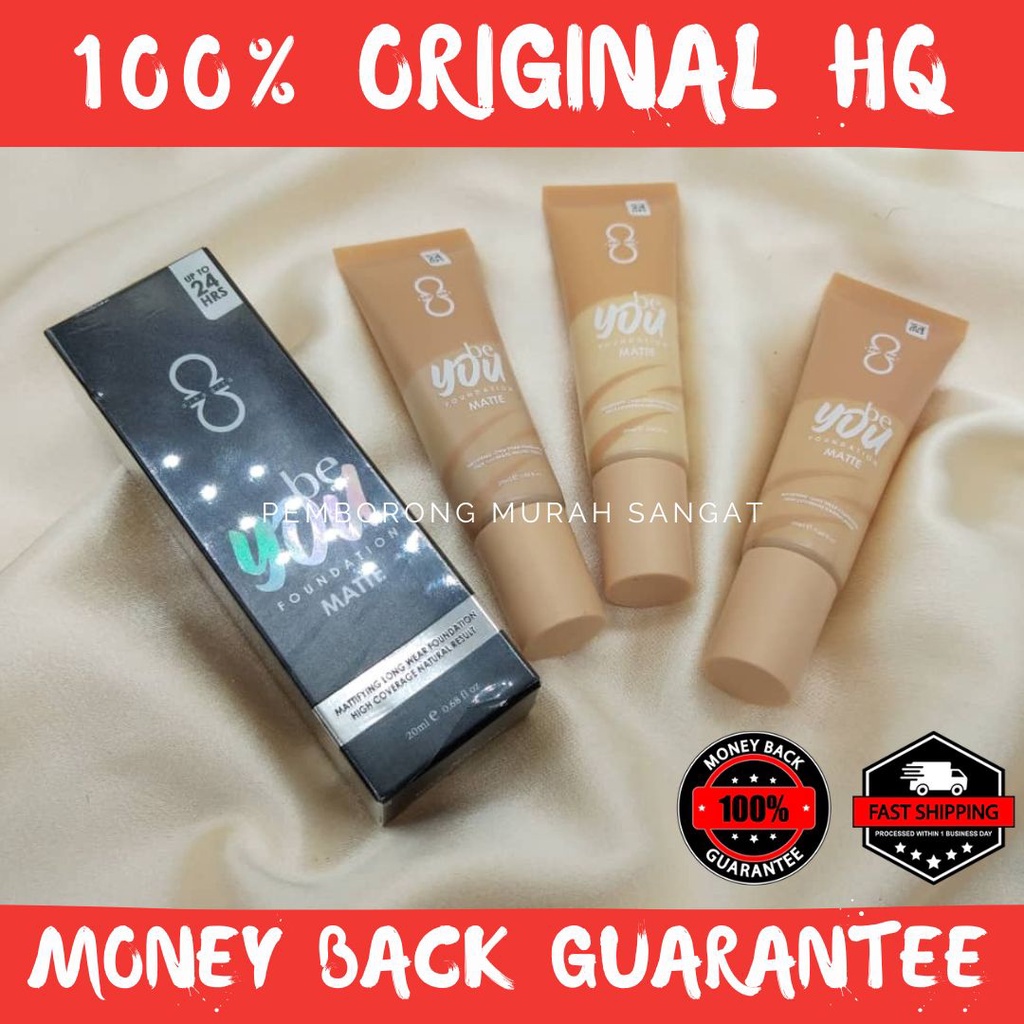 ALHA ALFA BE YOU FOUNDATION - MATTE || MATTE FINISHING FOUNDATION || 100% ORIGINAL